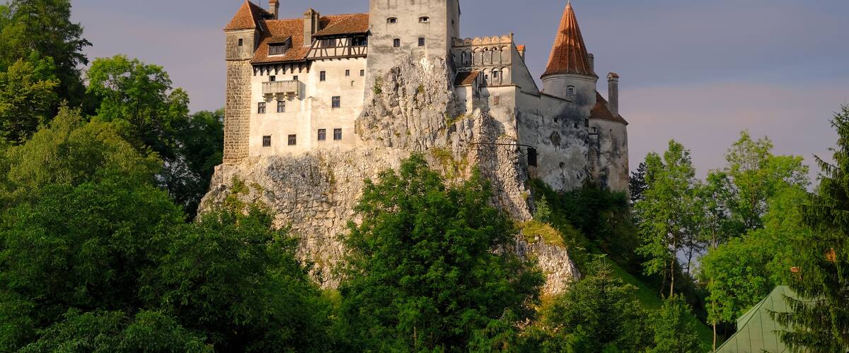 Brasov, Transylvania. Romania. The medieval Castle of Bran, known for the myth of Dracula