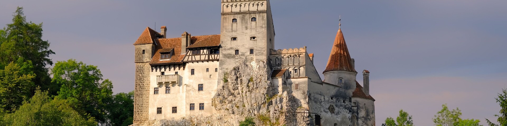 Brasov, Transylvania. Romania. The medieval Castle of Bran, known for the myth of Dracula