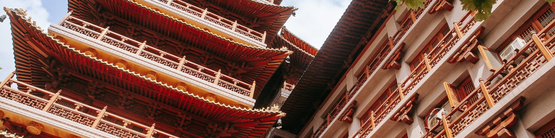 Jing An Temple das einen Tempel oder Andachtsstätte und religiöse Aspekte