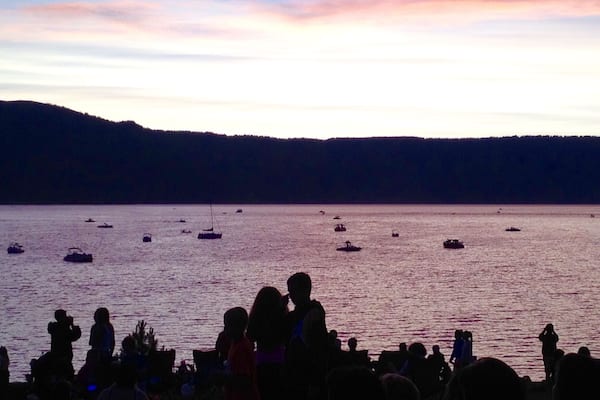 The view over Lake Cascade as we wait for the fireworks to start. This little town of Cascade puts on a pretty good fireworks show and parade on 4th of July.