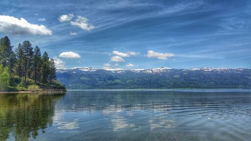 Late May - Early June. Enjoying the beautiful calm day.