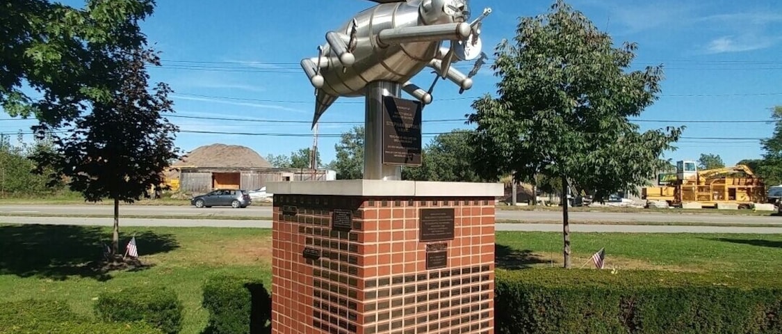 The Navy Seabees Memorial in North Tonawanda.