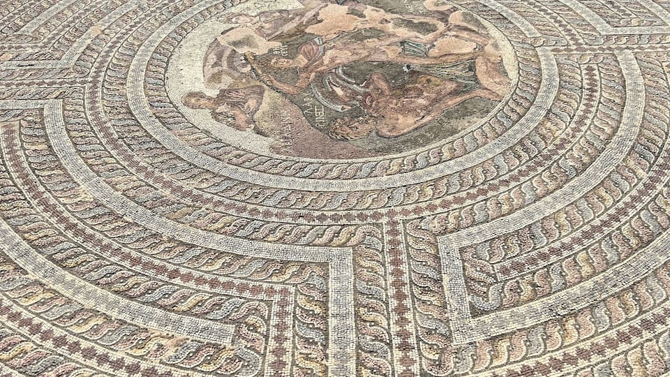 Nea Paphos Archaeological Park - an archaeological complex encompassing the ruins of an ancient Greek and Roman city located near the port of the modern city of Paphos in Cyprus