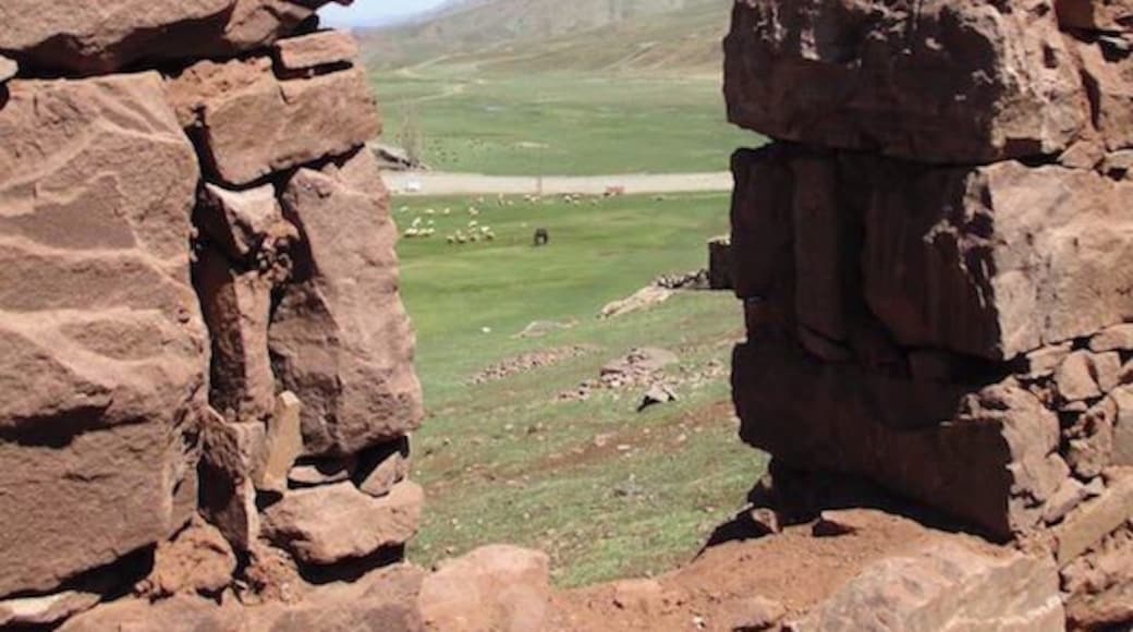A view from inside one of the 'shepherd shelters' at the base of this ski resort. You can just barely see a flock of sheep in the distance.
Mt. Toubkal is behind me during this shot (the second highest mountain in Africa).
https://davenotravels.blog