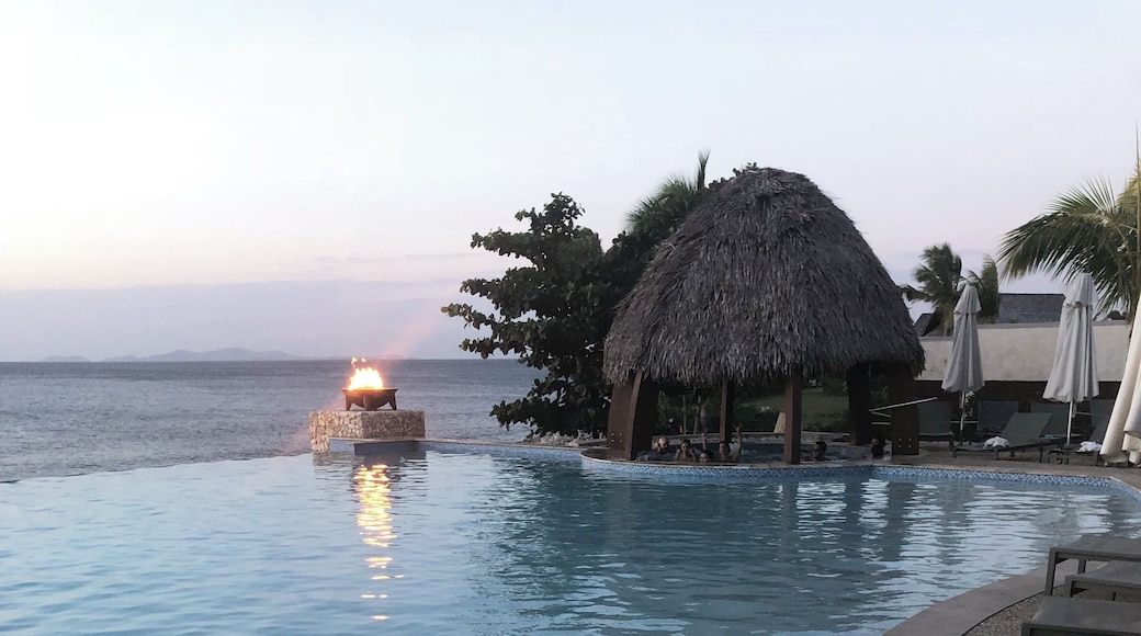 Great resort in Fiji, the Marriott Momi Bay, Nadi Fiji. Killer infinity pools and gorgeous grounds #Adventure Photo Contest