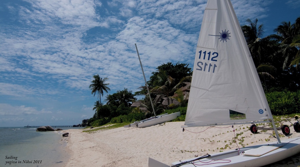 You can enjoy the yachts at Nikoi Island. The beautiful sea makes one completely relaxed. An eco-friendly island. #sea #sky #nikoi #indonesia #island #