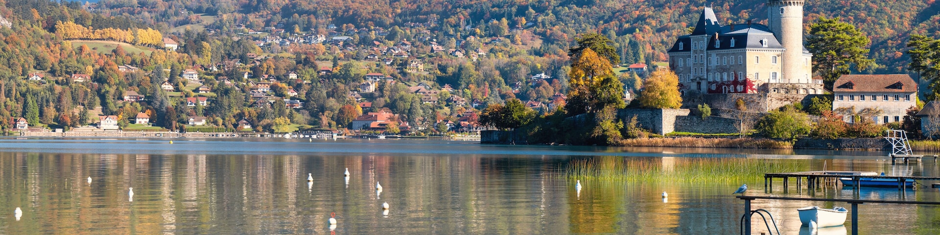 Castle of Duingt, near lake of Annecy, France