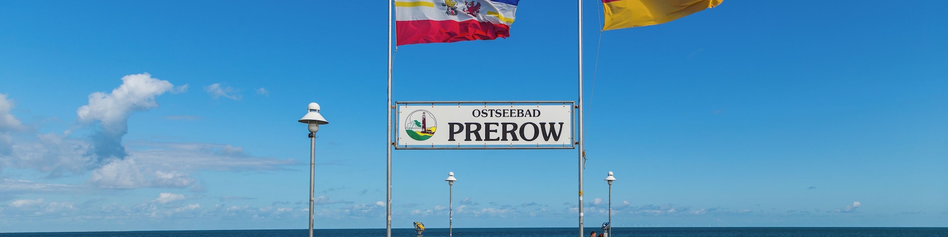 At Perow pier in Prerow, Landkreis Vorpommern-Rügen, Mecklenburg-Vorpommern, Germany.