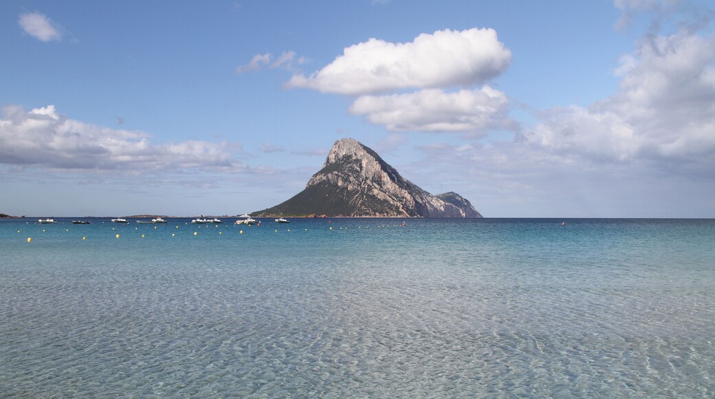 L'รฌsola di Tavolara vista da Porto Taverna.
