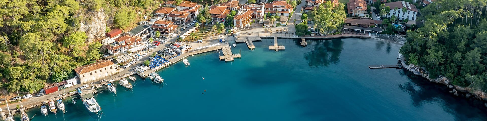 Aerial view of Akyaka - Muğla Turkey