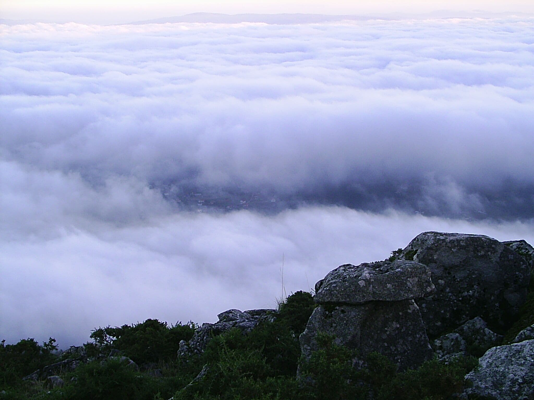Mar de nubes desde A Curota