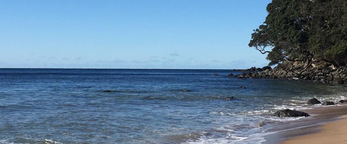 Awesome place to have a hot soak during New Zealand's winter months...if you're up to braving the chill in the air...plus it's a gorgeous view. Just find a spot at low tide, dig a hole and watch the warm water bubble up from the hot earth below #wanderlust