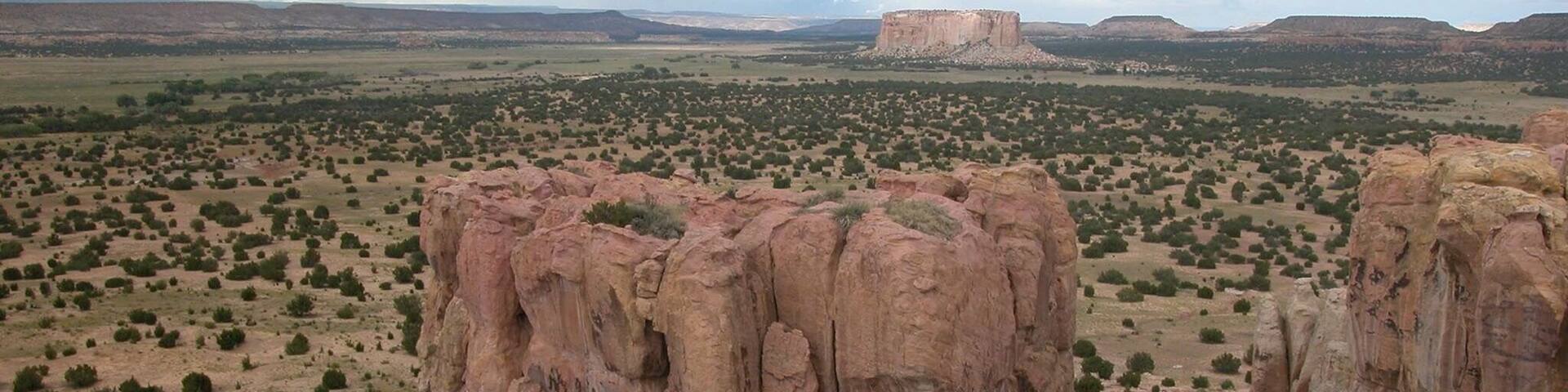 Skip the casino and see the real Sky City. This Mesa was photographed from Acoma Pueblo.