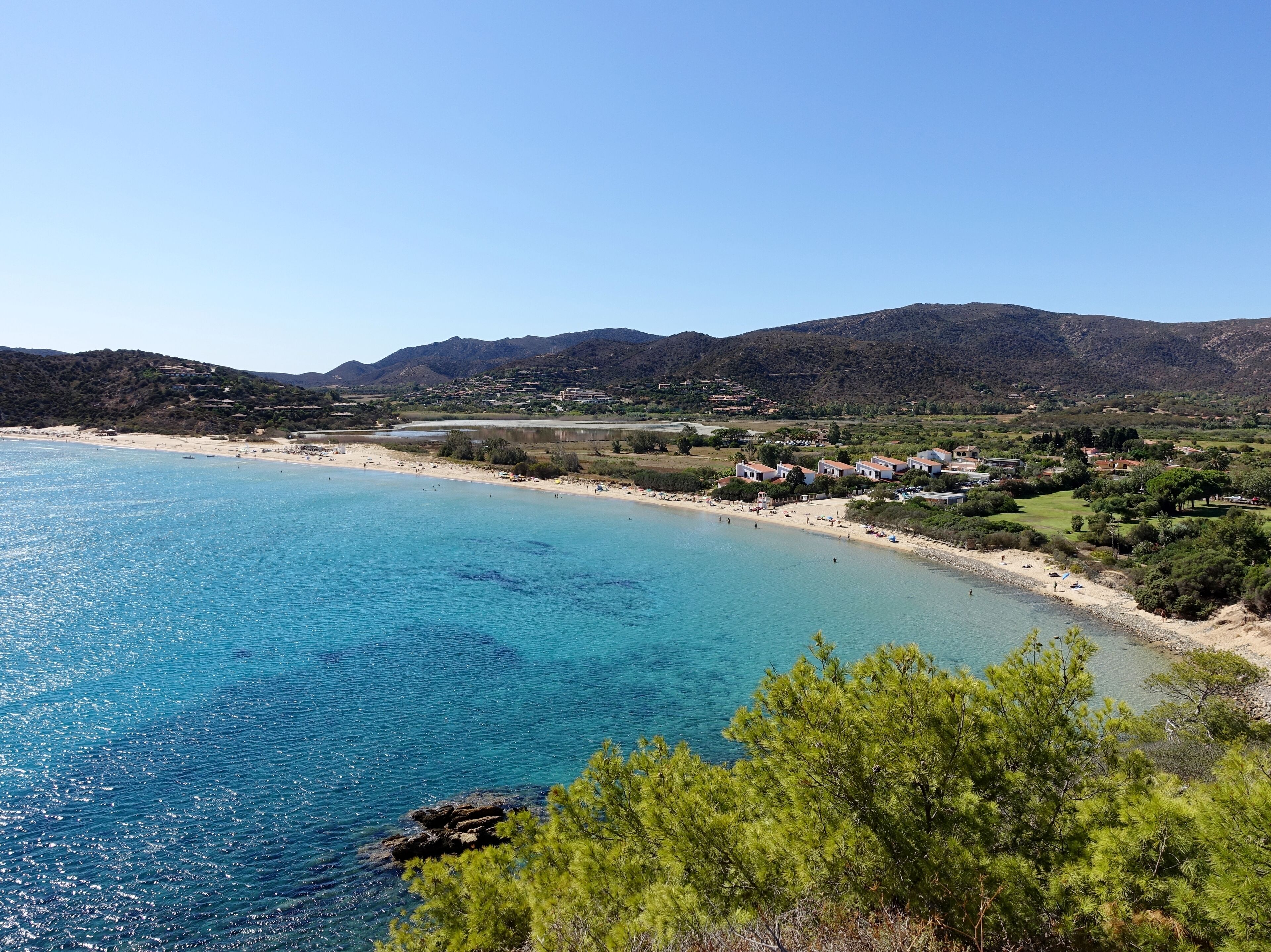 Strand Sa Colonia (Spiaggia della Colonia), Gemeinde Domus de Maria, Sardinien, Italien
