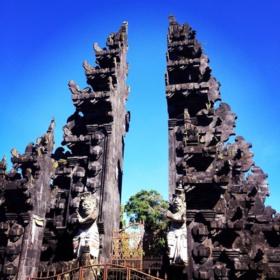 This is one of old Temple in Ubud... Its more fun to visited during cycling...