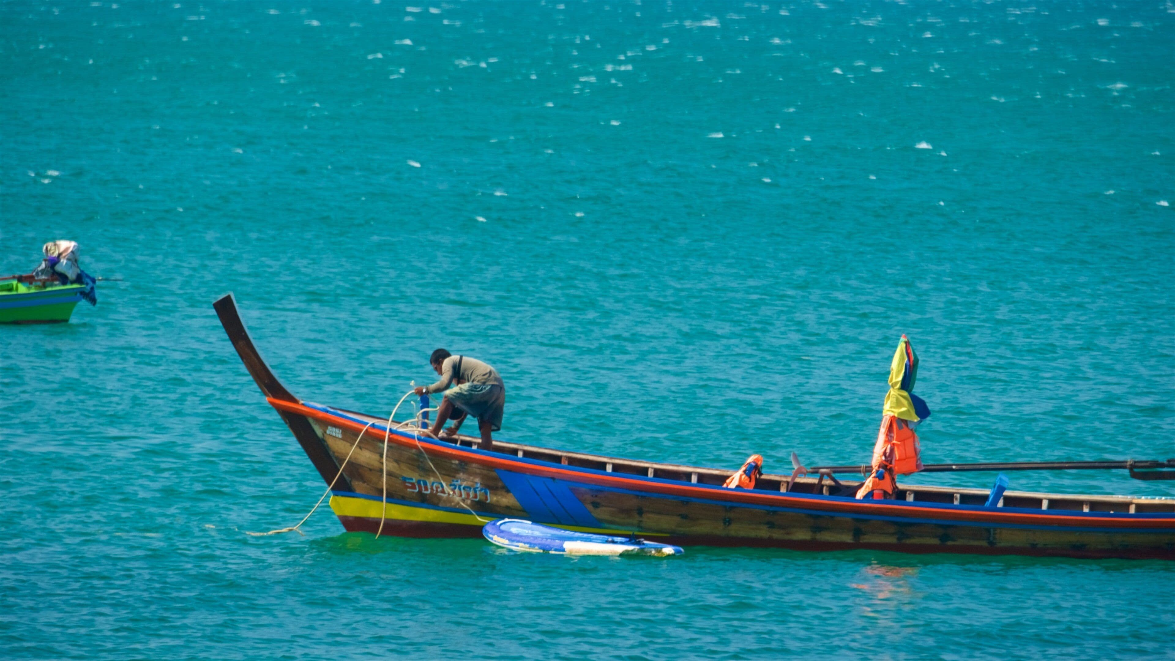 South Thailand featuring boating and general coastal views