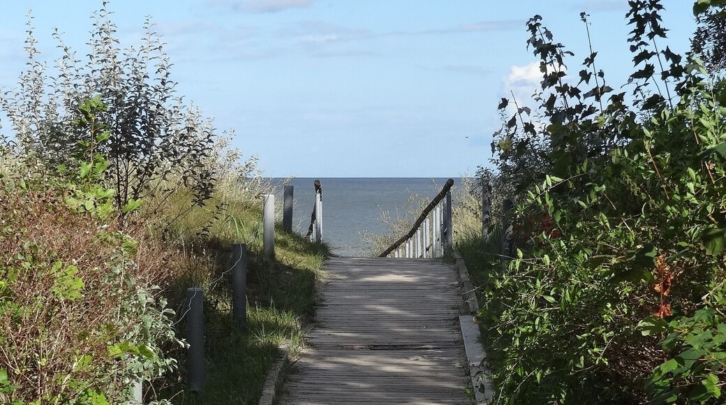 Ein Strandzugang von der Promenade