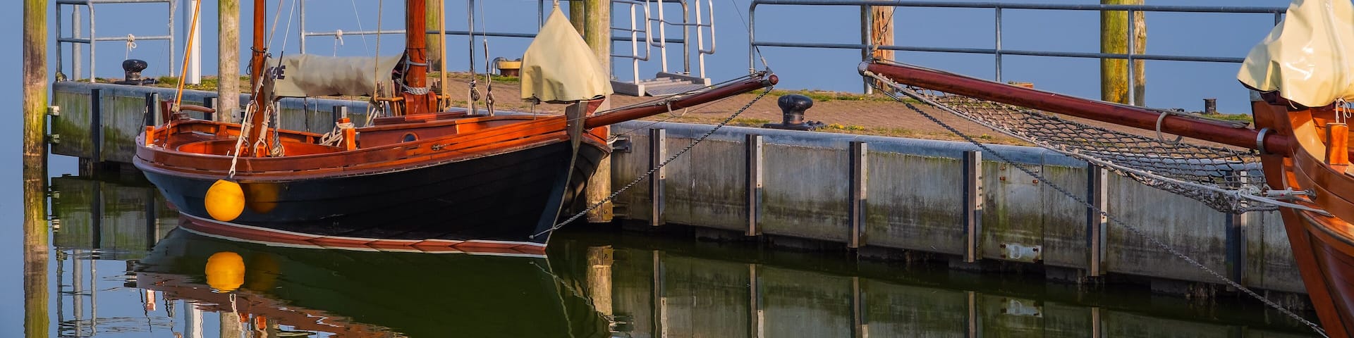 So called "Zeesenboat" in the harbor of Dierhagen/Germany, Shutterstock ID 1111903253, Purchase Order: SP-1394 HA Batch 3 Part 1, Order Number: , Client/Licensee: HomeAway, Other: To be paid with HA b