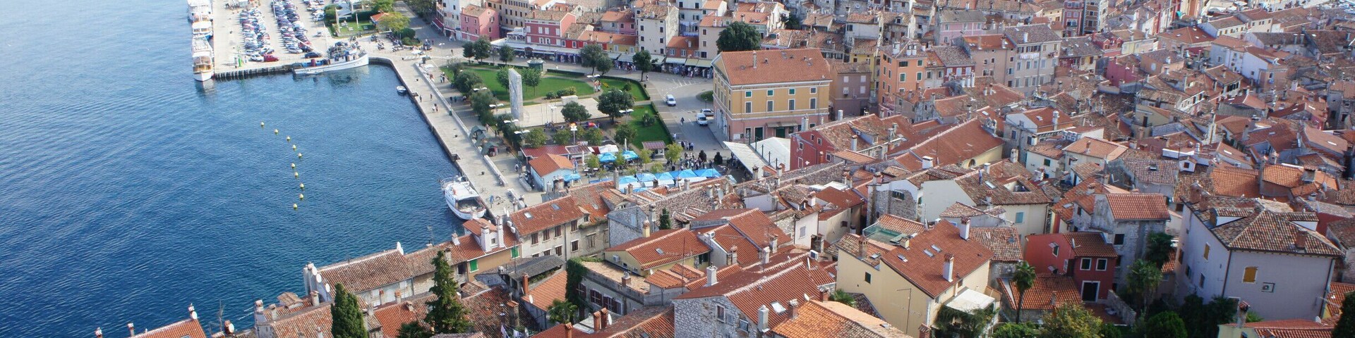 View from the top of the Saint Euphemia's Church tower.