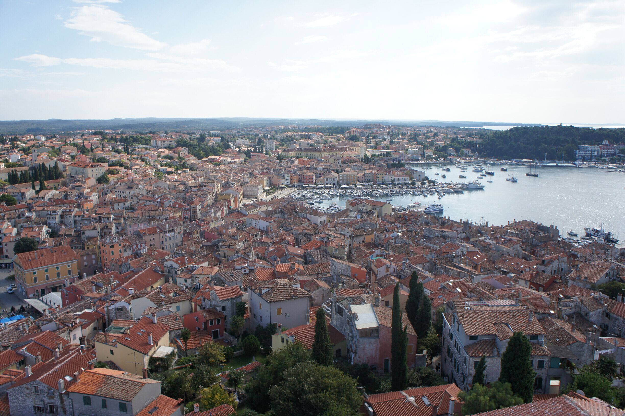 View from the top of the Saint Euphemia's Church tower.