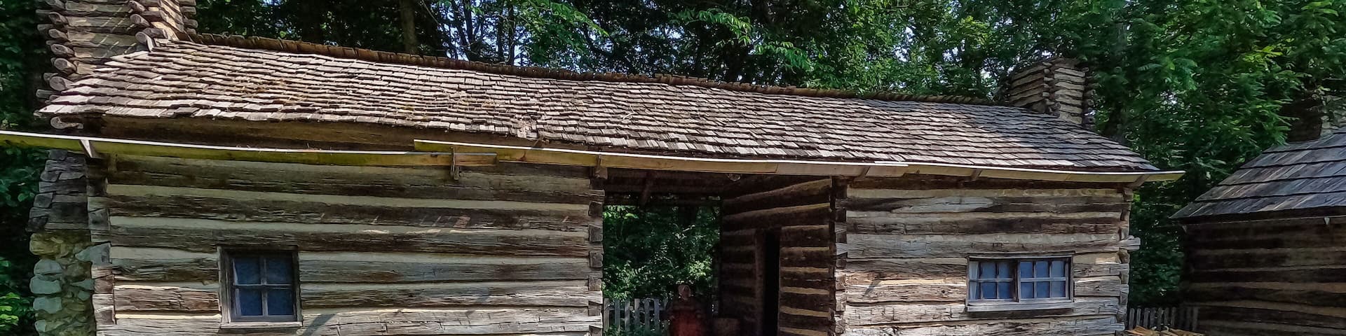 Restored home that Abraham Lincoln lived in at Lincoln's New Salem State Historic Site. A reconstruction of the former village of New Salem in Menard County, Illinois, where Lincoln lived 1831 - 1837.