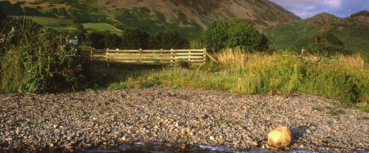 Ford near Beckfoot, in the Cumbrian civil parish of Ennerdale and Kinniside. On the lakeside footpath