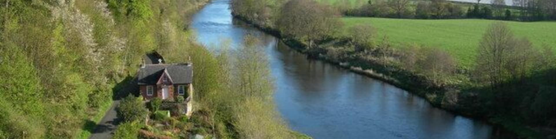 River Eden, Wetheral. Photographer was standing on the footpath that runs along the railway bridge.