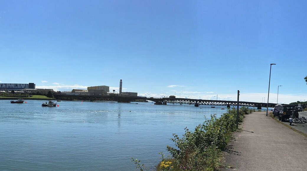 Panoramic view of Barrow-in-Furness from Walney Island