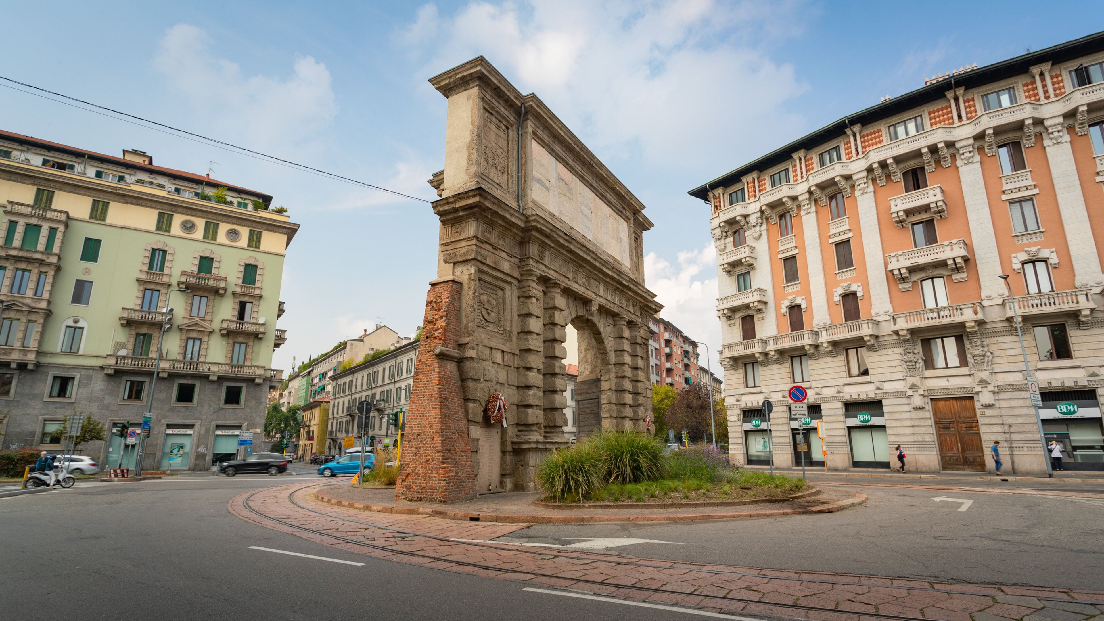 Porta Romana showing heritage elements