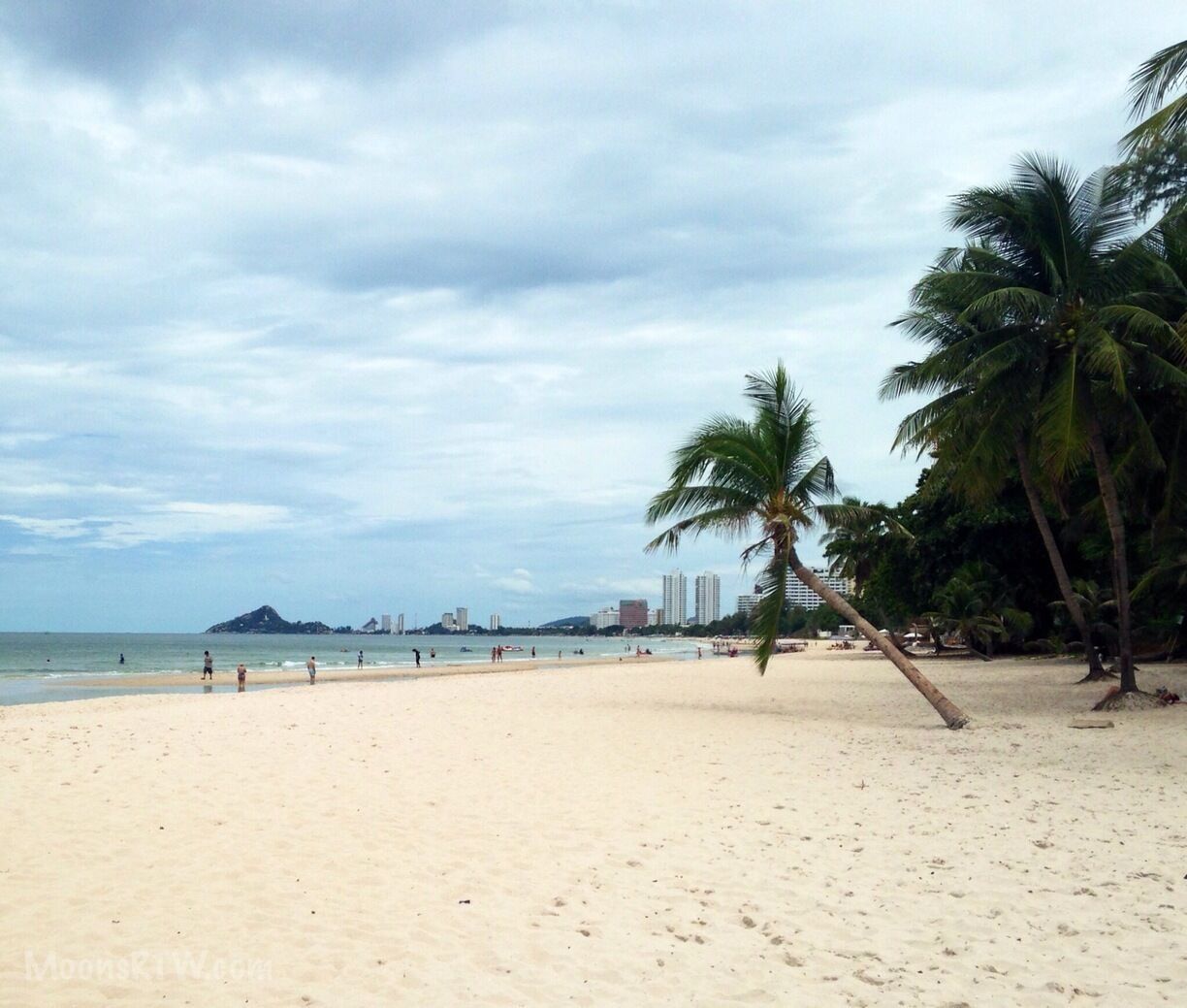 Our walk along Hua Hin beach. The beach is about 5km long and the sand is much whiter than I remember. The beach is filled with some great hotels and on the North end of the beach it seems a lot cleaner. Hua Hin is about a 3 hour drive or a 5-7 hour train ride from Bangkok depending on delays. Hua Hin is popular for golf, health/wellness retreats and kiteboarding. Unfortunately it is low season and the wind is not consistent for Kiteboarding. #beach