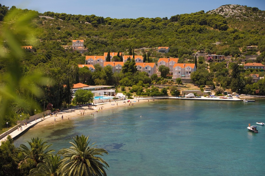 View of Kolocep Island, Elaphite Islands, South Eastern Tip of Croatia, Dalmation Coast, Adriatic Sea, Croatia, Eastern Europe