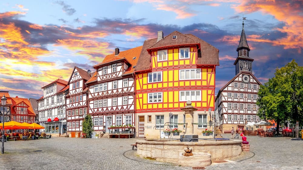 Marktplatz, Bad Sooden Allendorf, Hessen, Deutschland
