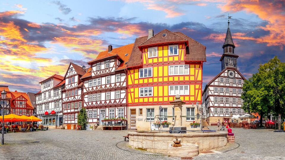 Marktplatz, Bad Sooden Allendorf, Hessen, Deutschland