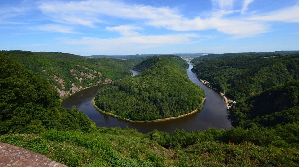 Beautiful day at a landmark site in the Saarland.