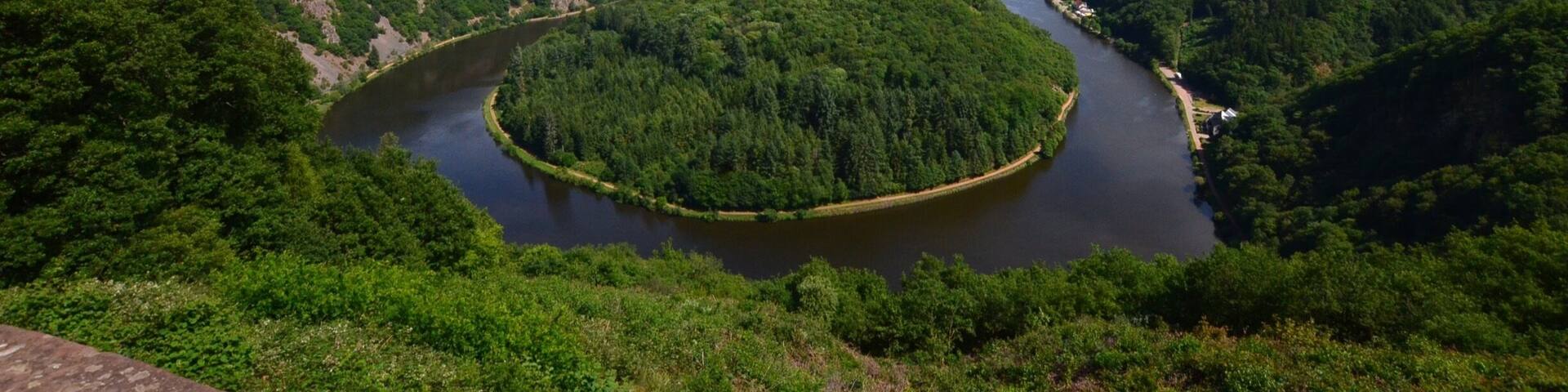 Beautiful day at a landmark site in the Saarland.