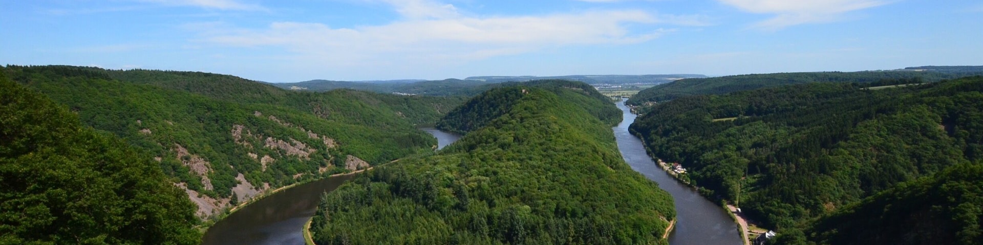 Beautiful day at a landmark site in the Saarland.