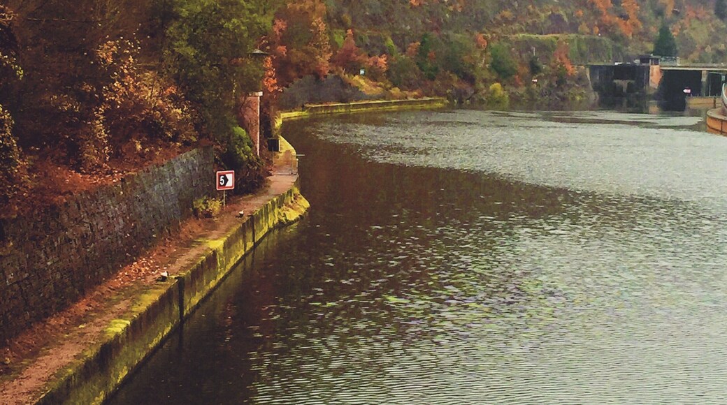 Shot of the Saar River in Mettlach Germany
