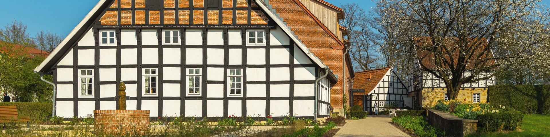 Averbeck's Farm (Averbecks Hof) in Glane, Bad Iburg, Landkreis Osnabrück, Lower Saxony, Germany.