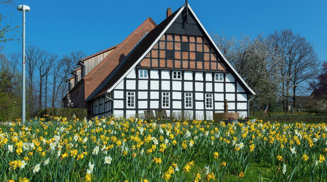 Averbeck's Farm (Averbecks Hof) in Glane, Bad Iburg, Landkreis OsnabrĂŒck, Lower Saxony, Germany.