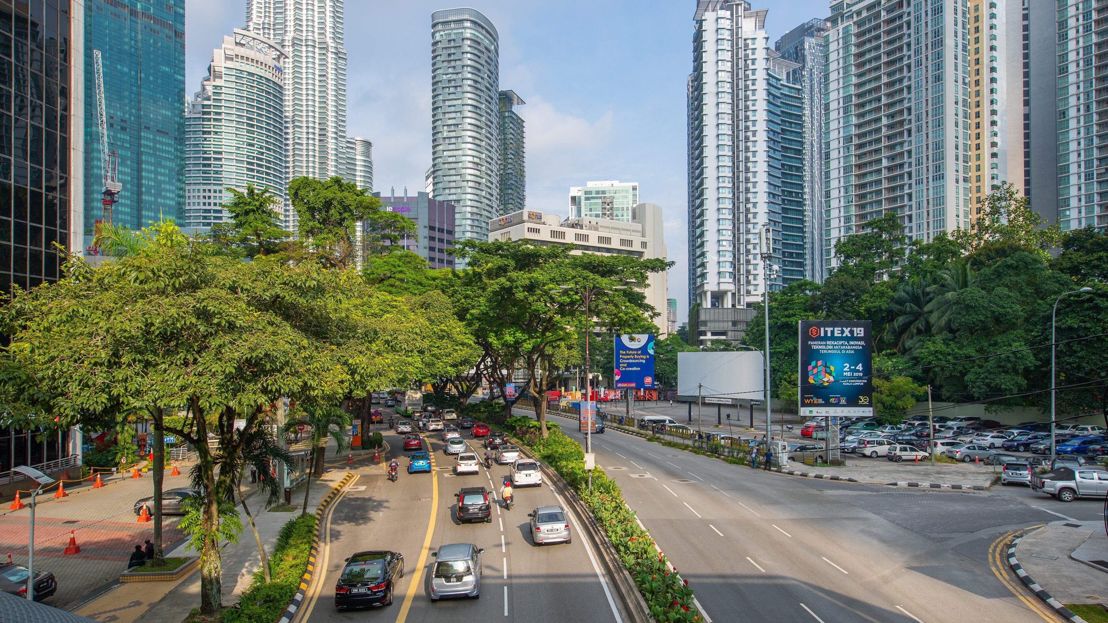 Golden Triangle showing a city