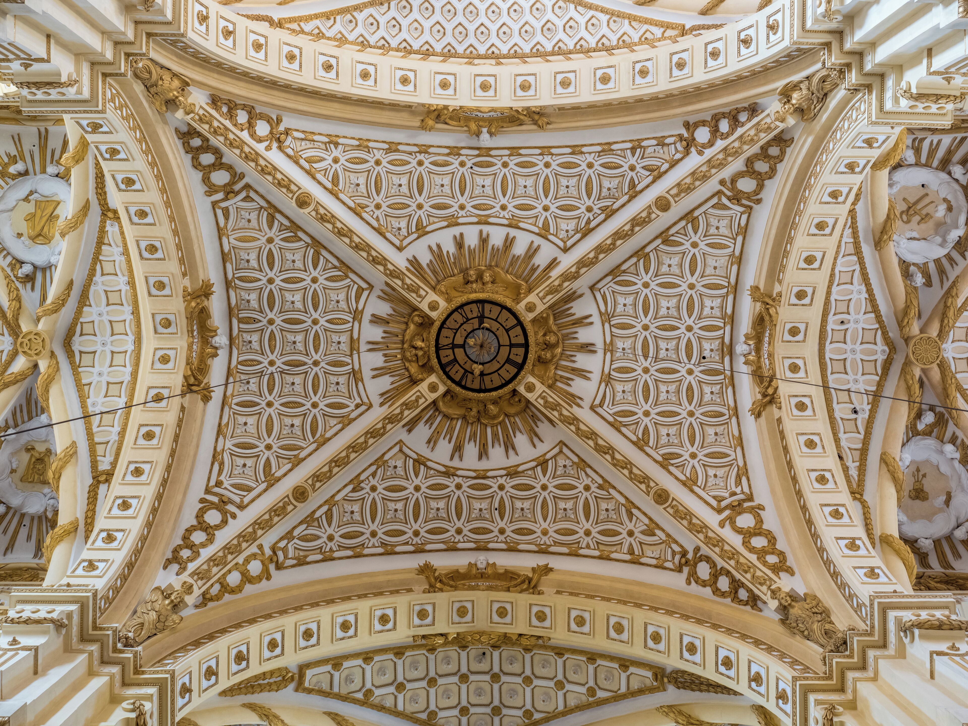 Crossing at the ceiling of the abbey church Ebrach