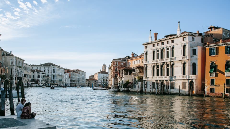 Dorsoduro which includes a river or creek