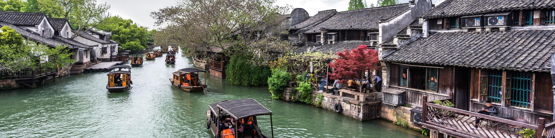 landscape of wuzhen town in china