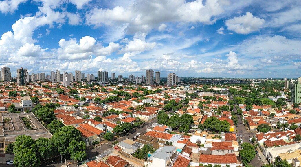 Araçatuba, State of São Paulo, Brazil, November 2018. Panoramic aerial view.