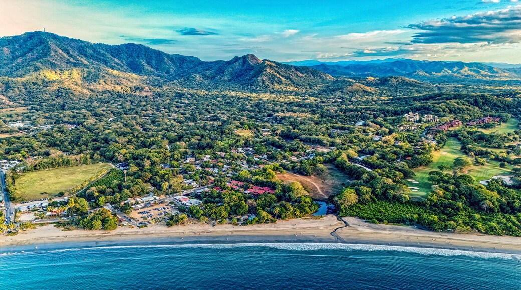 aerial view of Brasilito village Costa Rica