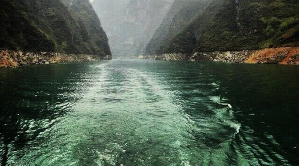 Travelling through the Yangtze river in China. One of the quietest and most serene places I've ever visited, especially when contrasting it with the hustle & bustle of China.