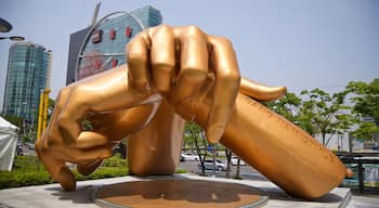 Gangnam featuring outdoor art