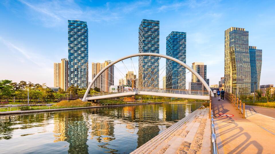 Incheon,Central Park in Songdo International Business District , South Korea