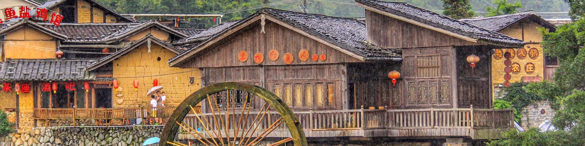 Nan Jing Tulou ( 南靖土楼)- backpacking to Nan Jing and what amazing 3 nights 4 days we have - we hike through the scenic old towns and meet some awesome locals #architecture #red #travel #nationalpark #hiking #china #nature