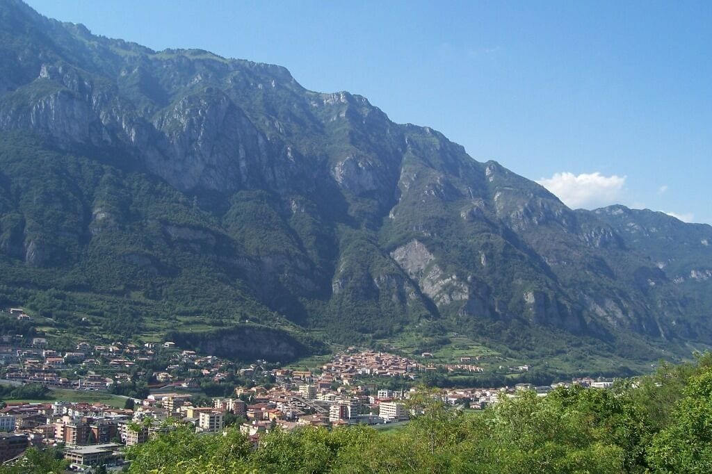 Panorama. Erbanno, Val Camonica, Italia.